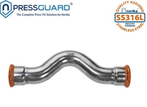 Stainless Steel 316L Press Fit Cross Over